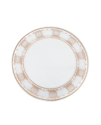 Bajoplato de cristal con dibujo en oro