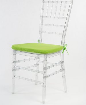 Cojín con cintas color Verde Lima