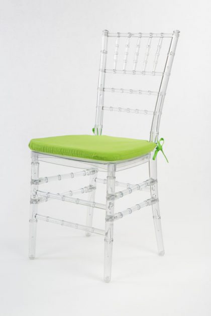 Cojín con cintas color Verde Lima