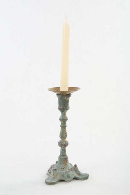 Candelero Teresia de sobremesa metal color bronce