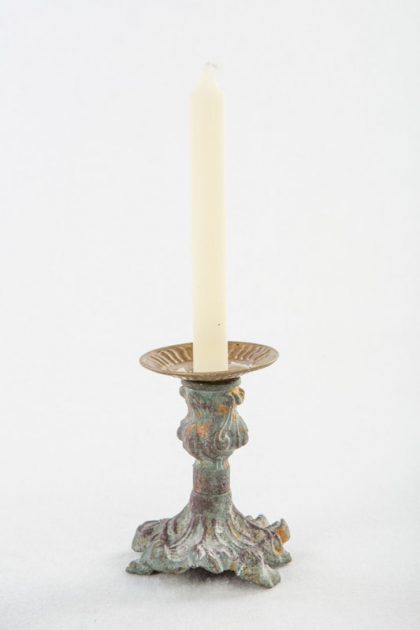 Candelero Menina de sobremesa metal color bronce