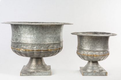 Copa de jardín Estocolmo estaño plateado tamaño pequeño