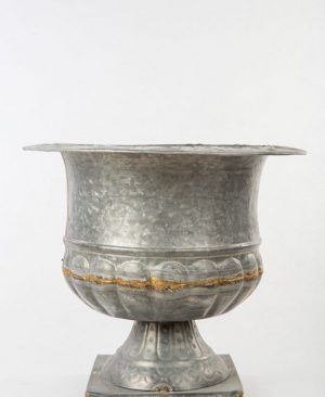 Copa de jardín Estocolmo estaño plateado tamaño pequeño