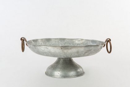 Stockholm fruit bowl cup, silvered tin