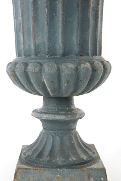 Copa Medicci rallada de  hierro fundido gris envejecido