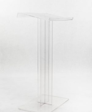 Atril de metacrilato transparente