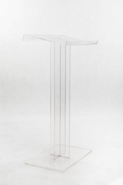 Atril de metacrilato transparente