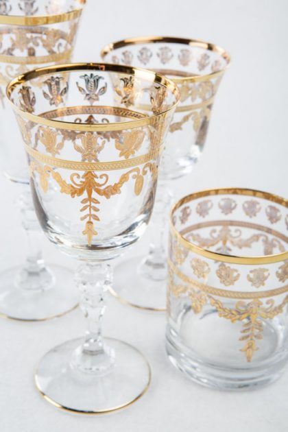 Cristalería Dorada Anaïs