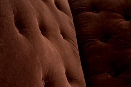 Diván otomano en tono marrón 2 plazas