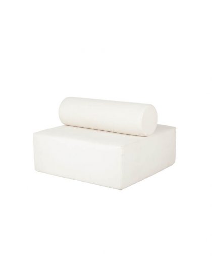 Puf cuadrado con cilindro