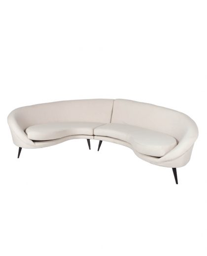 Sofá de Lágrima partido color Beige