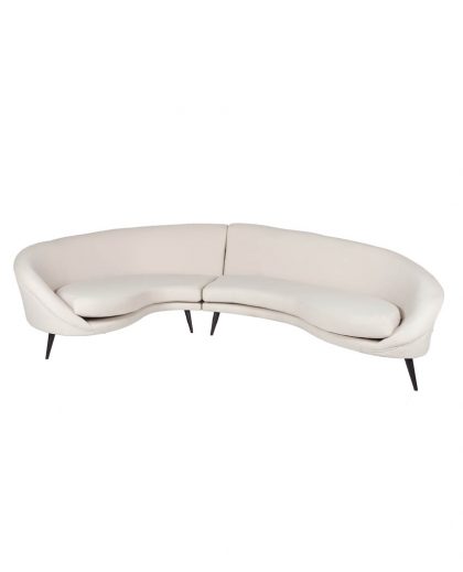 Sofá de Lágrima partido color Beige