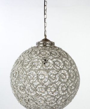 Lámpara de cristales antigua