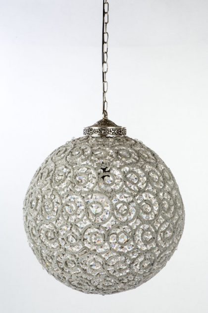 Lámpara de cristales antigua