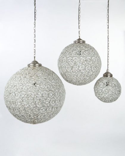 Lámpara de cristales antigua