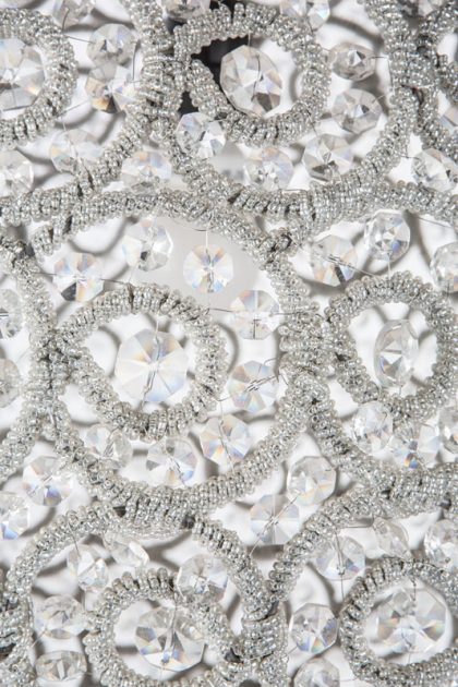 Lámpara de cristales antigua