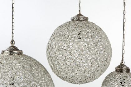 Lámpara de cristales antigua