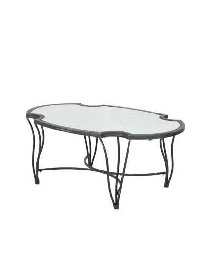Coffee table forging romantic style with mirror