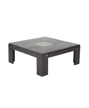 Mesa de centro madera módulos cuadrados