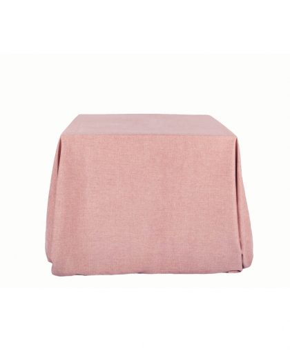 Mantel de Lino rústico color rosa chicle