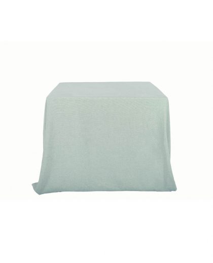 Mantel de Lino rústico color azul grisáceo