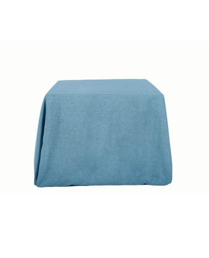 Mantel de Lino rústico color azul