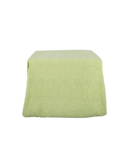 Green rhombus printed cotton tablecloth