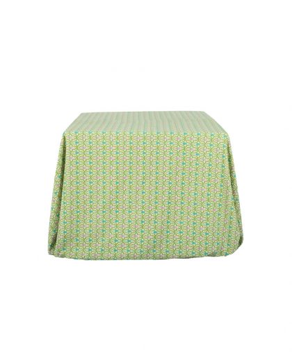 Mantel Algodón con estampados arabescos verdes