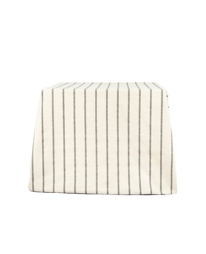 Cotton tablecloth printed brown stripes