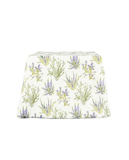 Mantel de Algodón estampado floral morado