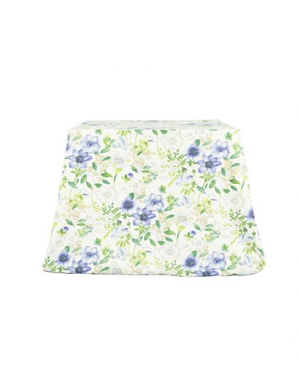 Lilac floral print cotton tablecloth