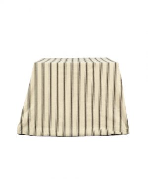 Printed cotton tablecloth with earth stripes