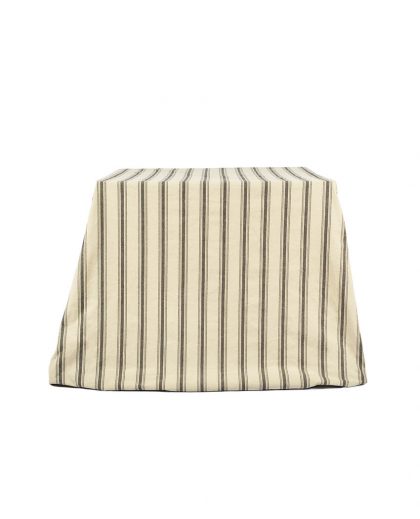 Printed cotton tablecloth with earth stripes
