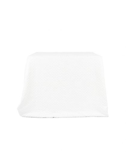 Mantel de Algodón estampado blanco a cuadros