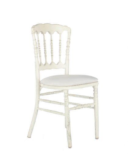 Silla Napoleón III blanca