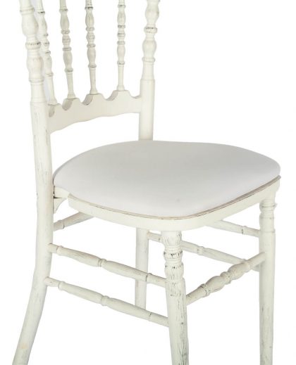 Silla Napoleón III blanca