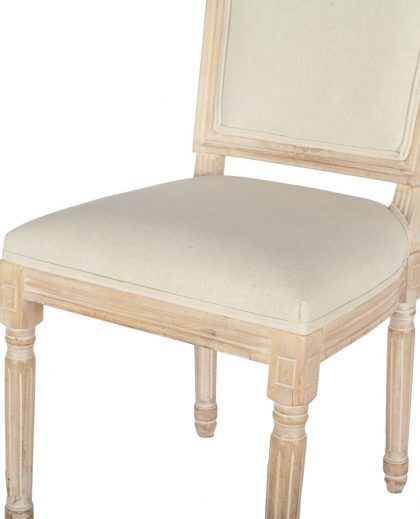 Silla Louis XVI respaldo cuadrado