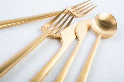 Cubertería Lisa Oro Mate