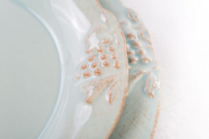 Vajilla Loza Turquesa con Uvas