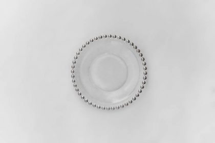 Plato de pan con perla plateada