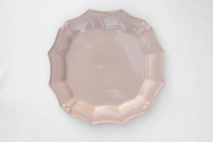 Plato llano color topo colección Provenza