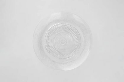 Plato llano cristal labrado